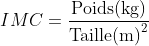 formule IMC