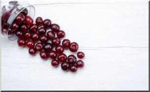 cerise contre goutte