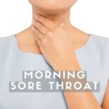 waking up sore throat