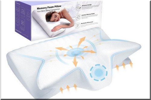cervical memory foam pillow