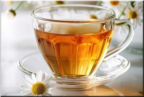 tisane camomille et verveine contre le stress digestif